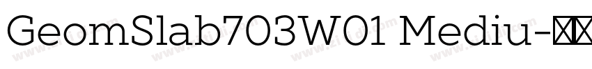 GeomSlab703W01 Mediu字体转换 GeomSlab703W01 Mediu字体转换